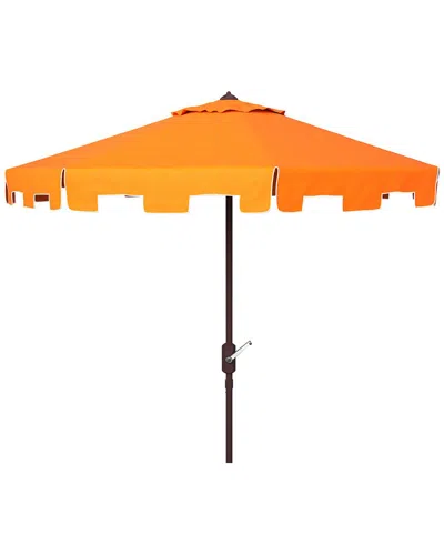 Safavieh Zimmerman 11ft Market Umbrella In Orange
