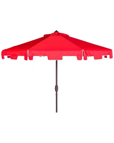 Safavieh Zimmerman 11ft Market Umbrella In Red