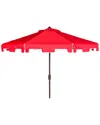 Safavieh Zimmerman 11ft Market Umbrella In Red