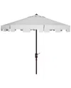 Safavieh Zimmerman 11ft Round Market Umbrella In White