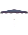 Safavieh Zimmerman 6.5 X 10 Ft Rect Market Umbrella In White
