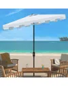 Safavieh Zimmerman 6.5x10 Rectangular Umbrella In White