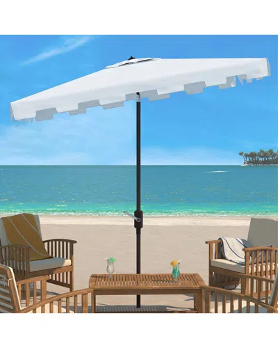 Safavieh Zimmerman 6.5x10 Rectangular Umbrella In White