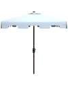 Safavieh Indoor/outdoor Zimmerman 7.5' Square Umbrella In Blue