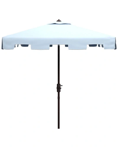 Safavieh Zimmerman 7.5' Square Umbrella In Blue