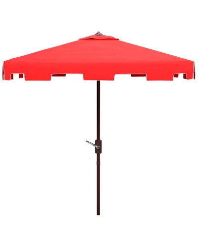 Safavieh Zimmerman 7.5' Square Umbrella In Red