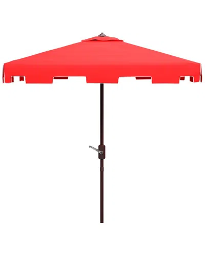 Safavieh Zimmerman 7.5' Square Umbrella In Red
