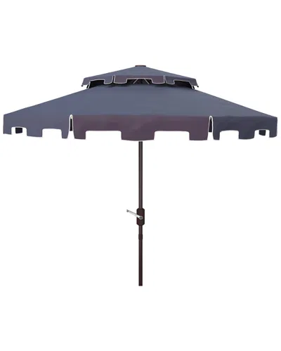 Safavieh Zimmerman 9ft Double Top Market Umbrella In White