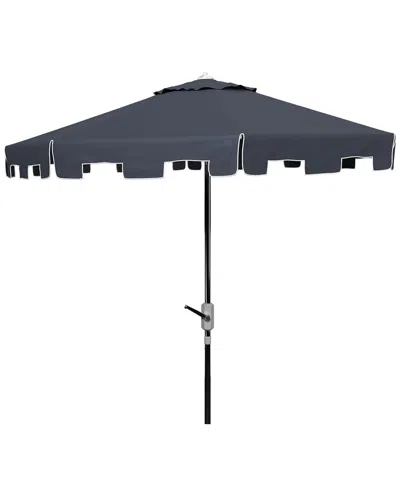 Safavieh Zimmerman 9ft Market Umbrella In Blue