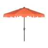Safavieh Zimmerman Collection Patio Umbrella In Orange
