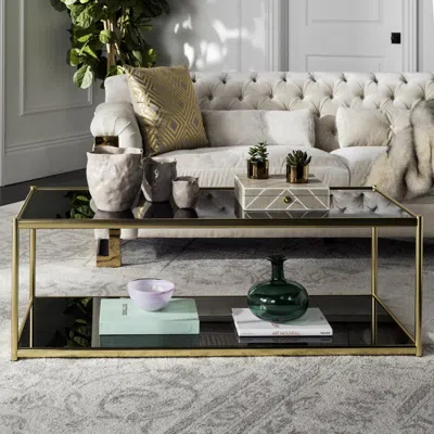 Safavieh Zola Glass Coffee Table In Black