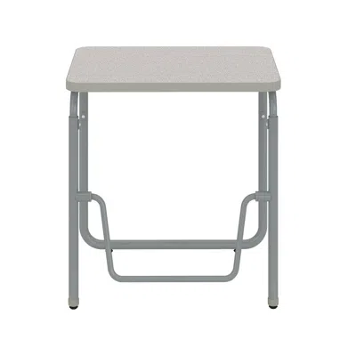 Safco Alphabetter 2.0 Height - Adjustable Student Desk With Pendulum Bar 29"-43" - Gray