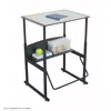 Safco Alphabetter Adjustable-height Stand-up Desk, 28 X 20" Premium Or Dry Erase Top And Swinging Footrest