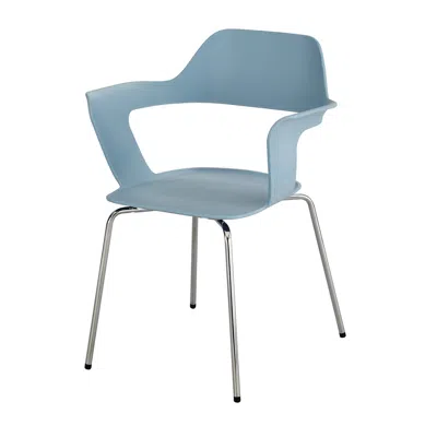 Safco Bandi Shell Stack Chair (qty. 2) Blue