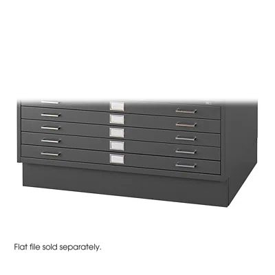 Safco Closed Base For 4996 And 4986 Black In Gray