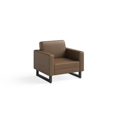 Safco Lounge Chair - Cognac In Brown