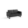 Safco Lounge Settee - Black In Black