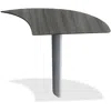 Safco Mayline Medina Curved Desk Extension, Right - 1" Work Surface, 28" X 47"29.5" - Beveled Edge - Mater
