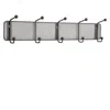 Safco Onyx Mesh Wall Rack 5 Hook (qty. 6) - Black