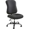 Safco Optimus Big And Tall Chair - Black High-density Polyurethane (hdpu) Seat - Black Back - 5-star Base