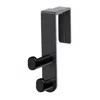 Safco Over The Panel Double Hook - Black In Black
