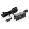 Safco Power Module With 2 Power And 2 Usb Outlets, 1 Daisy Chain Black