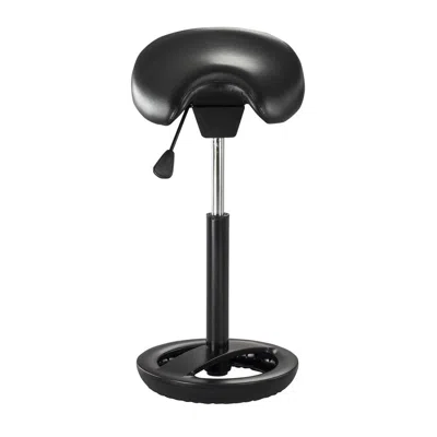 Safco Products Twixt Saddle Seat Stool, Extended-height In Black