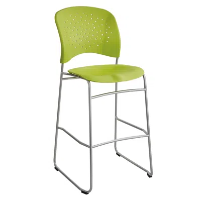 Safco Reve Bistro-height Chair Round Back Green