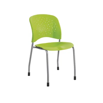 Safco Reve Guest Chair Straight Leg Round Back (qty. 2) Green