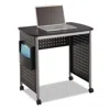 Safco Scoot Desk, 32.25" X 22" X 30.5", Black/silver