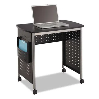 Safco Scoot Desk, 32.25" X 22" X 30.5", Black/silver