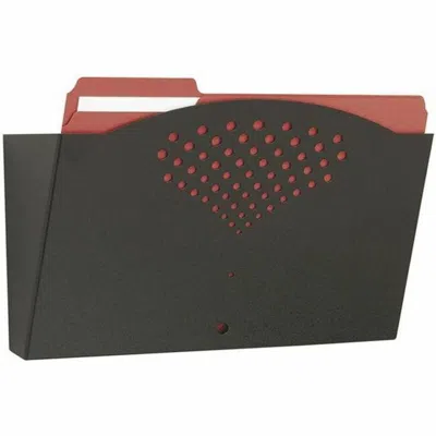 Safco Single Steel Wall Pocket, Black, 1 Pocket