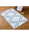 Saffron Fabs Quatrefoil Non-skid Cotton 2-pc. Bath Rug Set