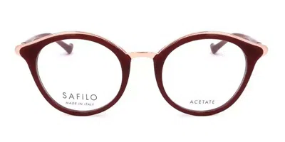 Safilo Ciglia 02 Women's Glasses, Burgundy, Size 46