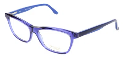 Safilo Em 4045 Zx9 Women's Glasses Blue Size 54 - Free Lenses - Blue Light Block Available In Blue Azure
