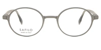 Safilo Forgia 04 R81 Occhiali Da Vista Argentati Per Uomo (solo Montatura) In Silver