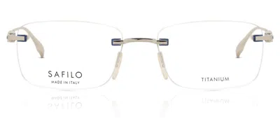 Safilo Lente 01 Men's Glasses, Silver, Size 57