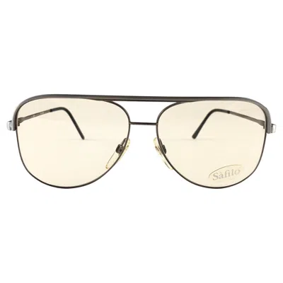 Pre-owned Safilo New Vintage  Skyline 1 104 Copper Frame 1980's Sunglasses Made In Italy In White