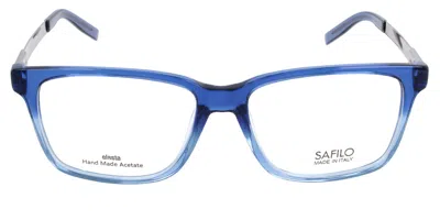 Safilo Sa 1029 V4w Men's Glasses Blue Size 55 - Free Lenses - Blue Light Block Available In Blue Gradient