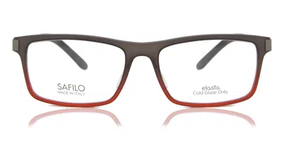Safilo Sa 1056 Ujw Men's Glasses Grey Size 52 - Free Lenses - Blue Light Block Available In Grey,red Gradient