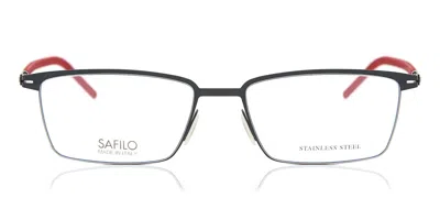 Safilo Sa 1075 Zap Men's Glasses Grey Size 53 - Free Lenses - Blue Light Block Available In Matte Grey