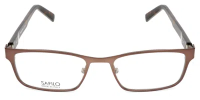 Safilo Sa 1082 E5n Men's Glasses Brown Size 53 - Free Lenses - Blue Light Block Available