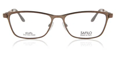 Safilo Sa 6025 V9n Women's Glasses Brown Size 52 - Free Lenses - Blue Light Block Available In Shiny Light Brown