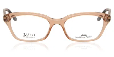 Safilo Sa 6032 Gs8 Women's Glasses Brown Size 50 - Free Lenses - Blue Light Block Available In Transparent Brown