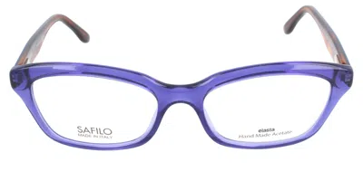 Safilo Sa 6032 Gsb Women's Glasses Blue Size 52 - Free Lenses - Blue Light Block Available