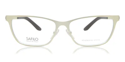 Safilo Sa 6035 Cgs Women's Glasses Gold Size 54 - Free Lenses - Blue Light Block Available In Light Gold