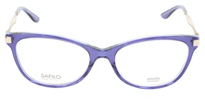 Safilo Sa 6039 Pls Women's Glasses Purple Size 53 - Free Lenses - Blue Light Block Available