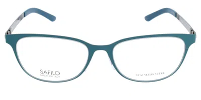 Safilo Sa 6045 Ulv Women's Glasses Green Size 51 - Free Lenses - Blue Light Block Available In Matte Green