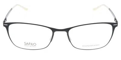 Safilo Sa 6051 Pde Women's Glasses Black Size 52 - Free Lenses - Blue Light Block Available In Matte Black