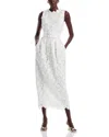 Safiyaa Alani Lace Midi Dress In Ivory